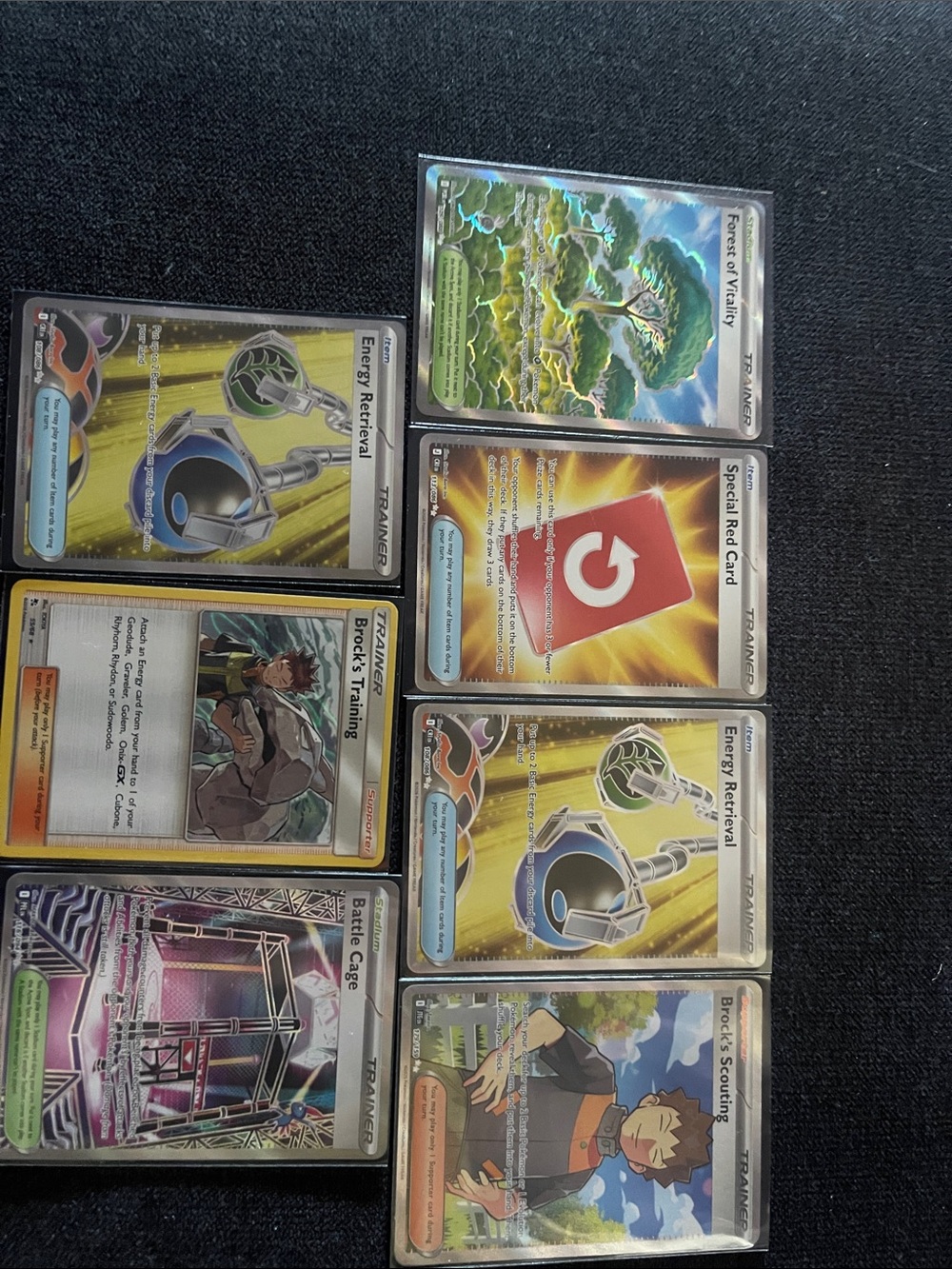 Pokémon TCG Trainer & Energy Retrieval Card Lot - Multicolor valuable full arts